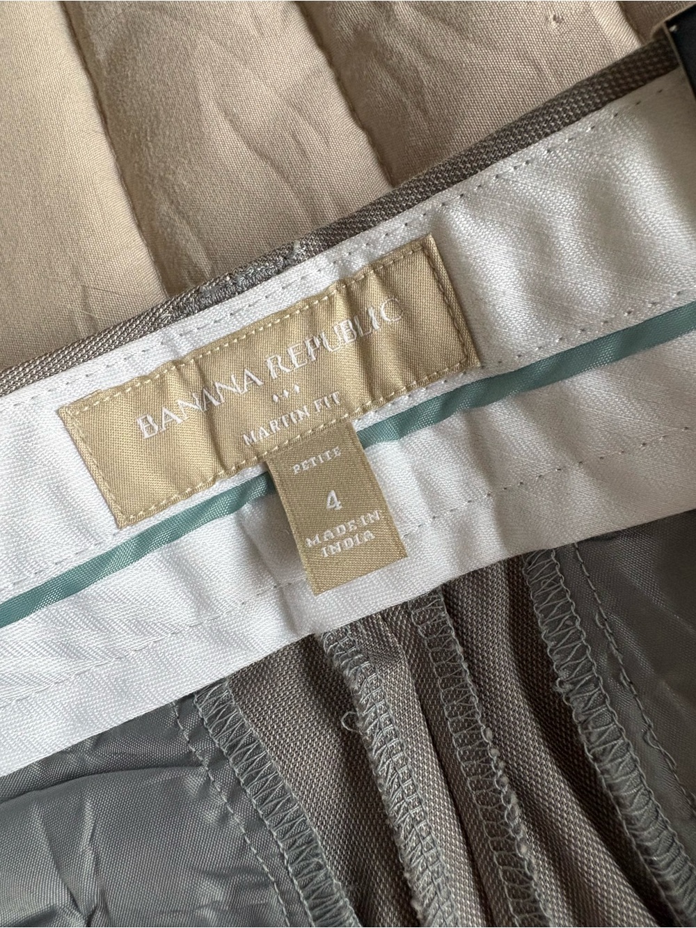 Banana Republic Gray Petite Martin Fit Pants
